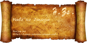 Haász Zsuzsa névjegykártya