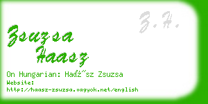 zsuzsa haasz business card